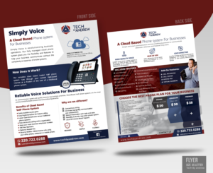 Managed Service Provider VOIP Flyer | Flyer Design by angelcolmenares3