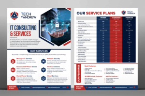 Managed Service Provider VOIP Flyer | Flyer Design by SAI DESIGNS