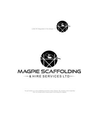 Magpie Scaffolding and Hire Services Ltd | Logo Design by alok bhopatkar