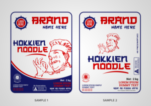 fresh noodle packaging  | Packaging Design by SAI DESIGNS