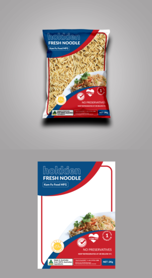 fresh noodle packaging  | Packaging Design by RGraphic