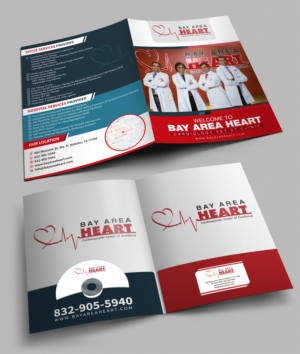 Bay Area Heart Marketing Folder | Broschüren-Design von SAI DESIGNS