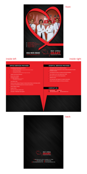 Bay Area Heart Marketing Folder | Broschüren-Design von Emmanuel Creations