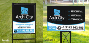 Yard Signs For a window company | Schilder-Design von ARTOGRAPHY