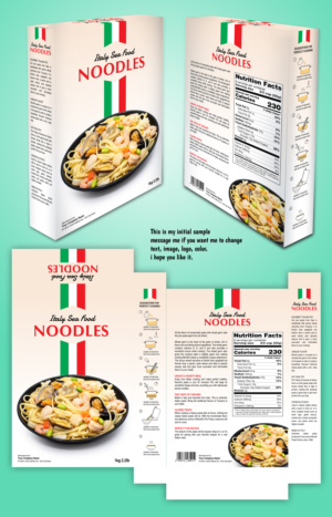 italy sea food noodles | Packaging Design by oasegrafis