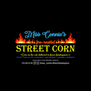 Miss Connie's Fire-Roasted Street Corn Concession Trailer Logo Wraps | Car Wrap Design by GenArt