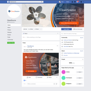 Cleansource Facebook Design  | Facebook Design by aberyor