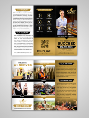 Golden Eagle Staffing Agency | Broschüren-Design von n214008