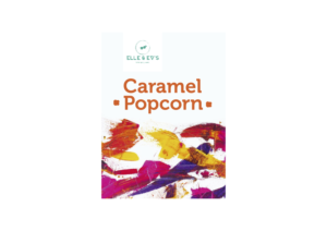 Playful/Modern Caramel Popcorn label design for Gourmet popcorn line | Label Design by DCARO