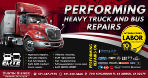 Elite Truck & Bus Center, Truck Repair, Light.medium duty trucks | Banner Ad Design by Expert Designer