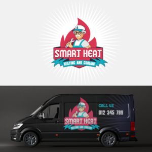 SMART HEAT   HEATING AND COOLING | Logo-Design von hybryd