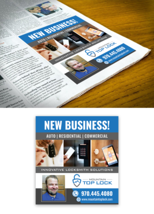 New Locksmith Business needs a newspaper ad | Newspaper Ad Design by ecorokerz