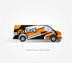 Vehicle Wrap [Fix Easy] (Smart Home, Installation, Repair Industry) | Graphic Design by Hana