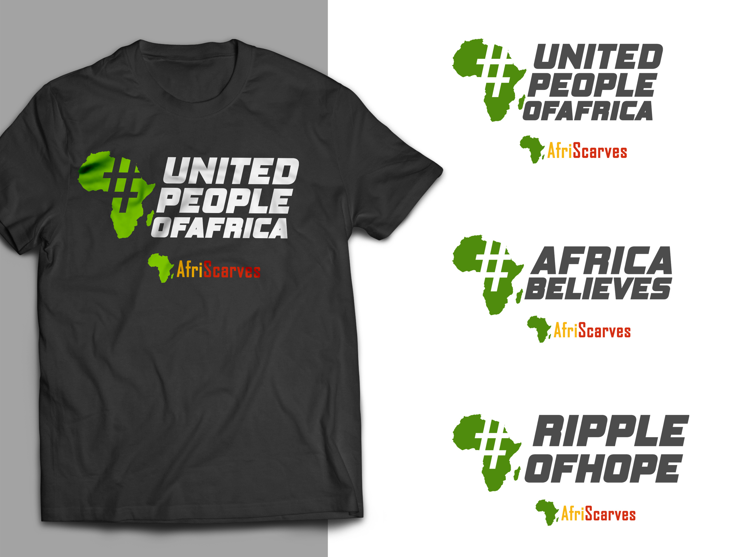 T-shirt Design by Olgert for AfriScarves LLC | Design #24439941