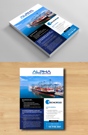 Ship Supplier - Ballast Water Treatment Specialized Company, Chemical Supply | Flyer Design by ecorokerz