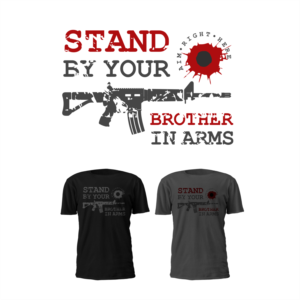 A pro gun t shirt with logo, the fight is real, Canadian government just banned 1500 rifles | T-Shirt-Design von ThiagoB