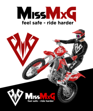 MissMxG - fell safe ride harder as per logo image | Logo-Design von Sergio Coelho