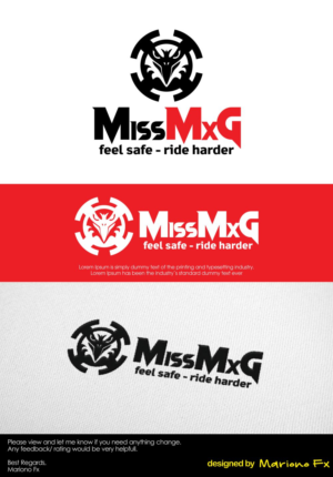 MissMxG - fell safe ride harder as per logo image | Logo-Design von Mariono Fx