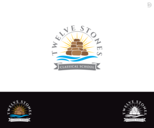 Twelve Stones Classical School | Logo Design by D_Mantra