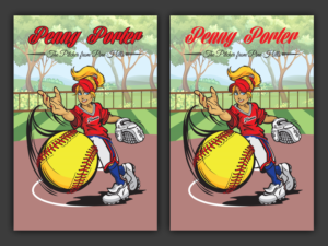 Teen Softball Pitcher Book Cover  | Graphic Design by Emmanuel Creations