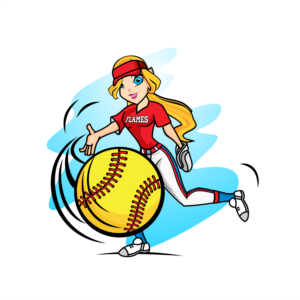 Teen Softball Pitcher Book Cover  | Graphic Design by ThiagoB