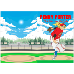 Teen Softball Pitcher Book Cover  | Graphic Design by cahayafatimah