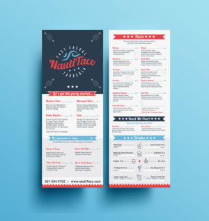 Nauti Taco Menu Design for new restaurant | Menu Design by JK18