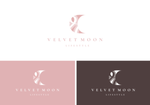 Velvet moon    A lifestyle | Logo Design by Natasha Board