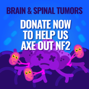 Axe Out NF2 rare disease fundraising campaign  | Banner-Design von Sergio Coelho