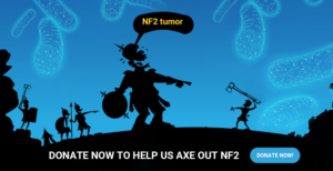 Axe Out NF2 rare disease fundraising campaign  | Banner Ad Design by Starlyn DS