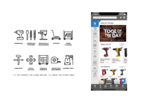 Design Catagory App Icons for Tools.com new app launching in 2020 | Icon Design by DCARO