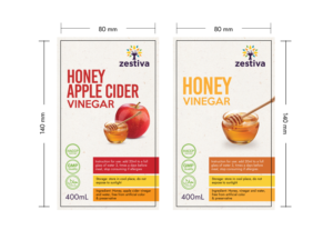 Honey apple cider vinegar label  | Grafik-Design von hektorsty