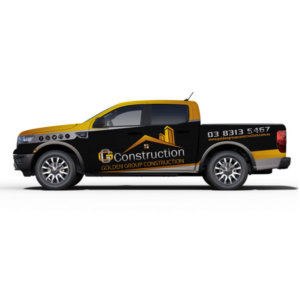 Golden construction | Car Wrap Design by Yoga Tri