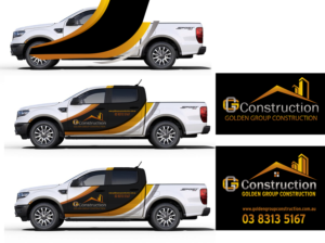 Golden construction | Car Wrap Design by ileanalp