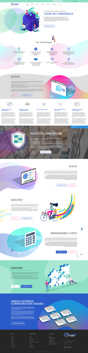 Network Planet | Web Design by Victor_pro