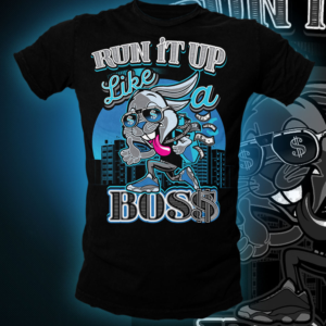 top notch RUN IT UP BOSS TEE for c3detroit.net | T-shirt Design by EzaiLX