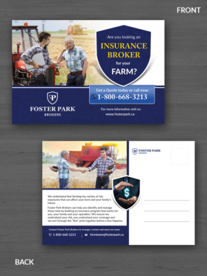 Postcard - Promoting Foster Park Brokers for Farm Clients  | Flyer Design by innovative earth