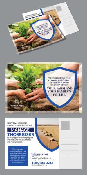 Postcard - Promoting Foster Park Brokers for Farm Clients  | Flyer Design by BLUE WINGS