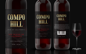 Wine Label Design Compo Hill Red Wine | Label Design by ARTOGRAPHY