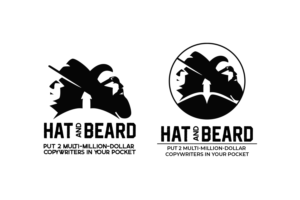 Hat & Beard   Put 2 Multi-Million-Dollar Copywriters In Your Pocket | Logo Design by mrmrnjr