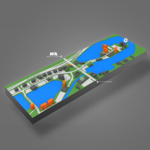 SVG & VECTOR 3D MAP | Graphic Design by davidsantacruz7