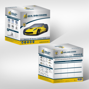 Car Cover Retail Packaging Box Design | Packaging Design by vpt_creations