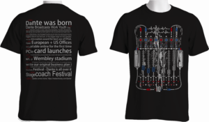 Exclusive staff T-shirt celebrating more than a decade of Audio-Visual Tech Company. | T-shirt Design by Seta