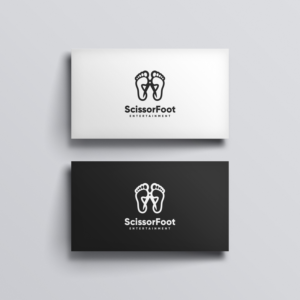 ScissorFoot Entertainment | Logo and Business Card Design by aquabomb26