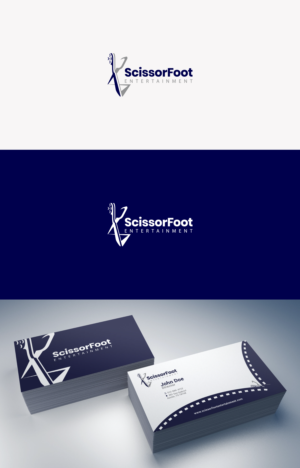 ScissorFoot Entertainment | Logo and Business Card Design by Rusty Circle