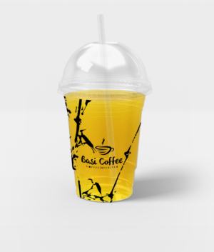 Drink Plastic Cup Design with existing Logo