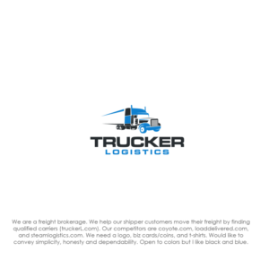 Trucker Logistics is our name, not sure how it plays into logo.  I'm looking for an icon that the name of the company can ride alongside. | Logo-Design von logo_s