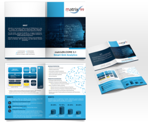 Matrix99.CORE 3.1 Smart Grid Analytics | Flyer-Design von Luniere Designs