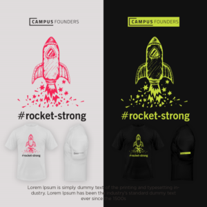 T-Shirt mit Startup Slogan & Rocket | T-shirt Design by cahayafatimah