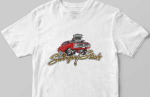 Caricature Graffiti Race Car Shirt CAR SHOW Drag Racing | T-Shirt-Design von Elizaveta M